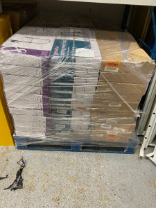 Pallet Containing 63 Cooke & Lewis & Goodhome New Boxed, 36 x Flinter Spring Neck Single Lever Kitchen Taps. 21 x Goodhome Gevina Spring Neck Black Chrome Effect Kitchen Taps, 6 x Goodhome Kamut Spring Neck Kitchen Taps, Satin/Bronze Effect