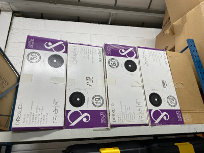 6 x New/Boxed Drexler 15Cm x 15Cm Bowl Sink in Black.