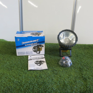 Boxed Silverline Rechargeable Torch. Comes with Instruction Manual & Power Supply.