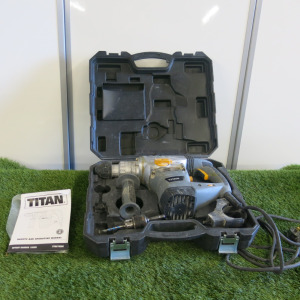 Titan SDS Plus Rotary Hammer Drill, Model TTB278SDS. Comes with Carry Case & Operating Manual.