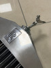 Roll's Royce Spirit of Ecstasy Original Flying Lady Ornament, on Stainless Steel Grill. Size H85 x W52 x D12cm, Engraved Number 35519. - 2