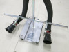 Worky Gynma Stand Alone Twin Exhaust Extraction on Trolley. - 2