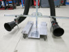 Worky Gynma Stand Alone Twin Exhaust Extraction on Trolley. - 4