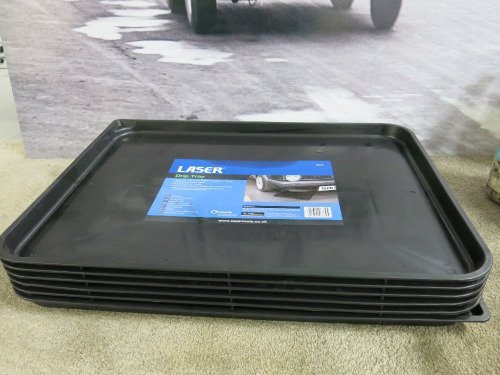 6 x Laser 24" Plastic Drip Trays.