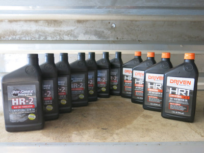 11 x Hot Rod Motor Oil 946ml (Full) to Include: 7 x Joe Gibbs Driven HR-2 10W-30 & 4 x Driven Racing Oil HR1 15W-50 (As Viewed).