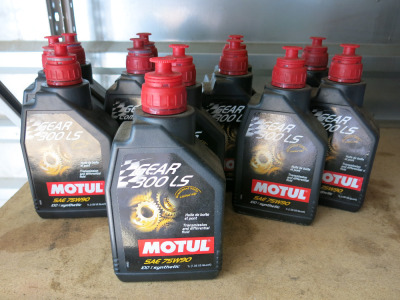 12 x 1L Motul Gear 300LS, SAE75W-90 (7 x Full & 5 x Part) (As Viewed).