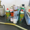 Crate Containing an Assortment of Drip Trays, Oil Cans, Degreaser, Grease, Funnels & Adhesive (As Viewed). - 7