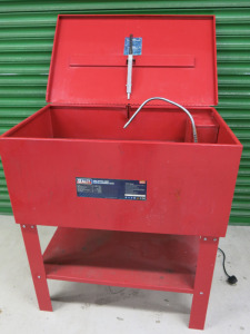 Sealey 136L Extra Deep Parts Washer Cleaning Tank, Model SM40D. NOTE: unable to power motor.