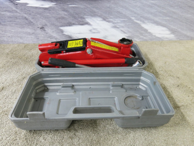 Power Lift Hydraulic Trolley Jack in Carry Case, Capacity 2 Ton.