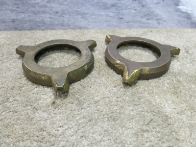 Pair of Knock-Off Spinner For a Wire Spoked Wheel.