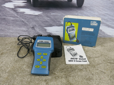 KAL Equip Global OBDII Scan Tool, Model 9620. Comes in Case.