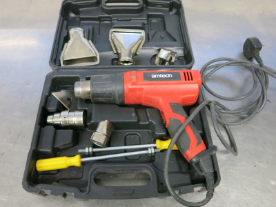 Amtech 200w Heat Gun with Accessories.