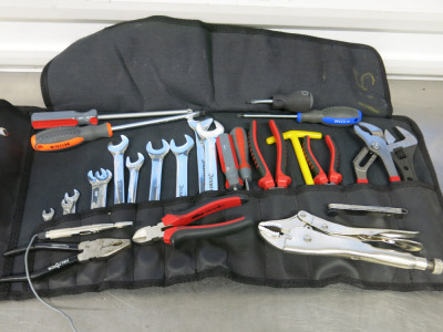Quantity of Assorted Hand Tools in Carry Bag to Include: Screwdrivers, Adjustable Spanner, Spanners, Pliers Etc.