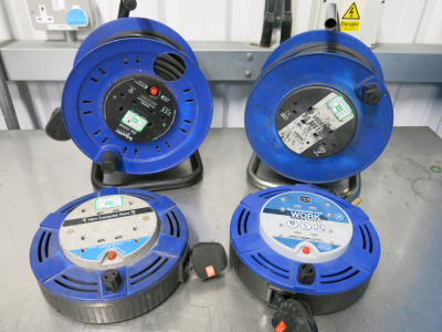 4 x Extension Cassette Reels in Blue to Include: 2 x 25m & 2 x 10m.