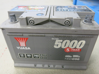 Yuasa 5000, HSB 096, 12v, 80ah Battery.