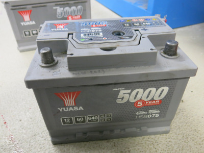 Yuasa 5000, HSB 075, 12v, 60ah Battery.