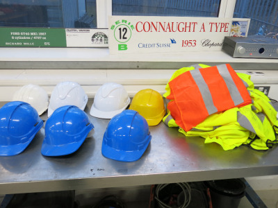 7 x Assorted Hardhats & 23 Hi-Vis Jackets.
