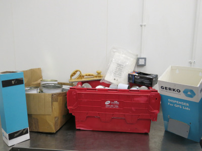 Quantity of Assorted Paint Mixing Consumables to Include: Gerko GPS Lids & Liners, Quantity of Paint Tins & Lids (As Viewed).