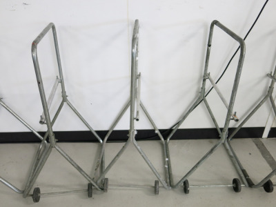 3 x Mobile Roll Dispensers.