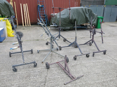 6 x Assorted Mobile Drying Racks.