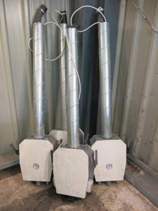 4 x Drop Down Dust Extraction Units.