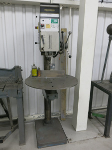 Meddings Pillar Drill, Model S30, S/N 77655, 3 Phase. Comes with Drill Press Vice. NOTE: installation was incomplete, disconnected ready for removal.