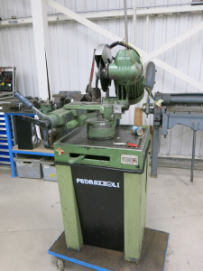 Pedrazzoli Mec Brown 75 Pull Down Chop Saw. NOTE: condition unknown spares or repair A/F.