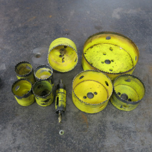 13 x Assorted Sized Hole Cutters.
