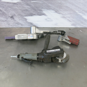 3 x Assorted Air Tools to Include: 2 x Belt Sander & 1 x Rotostrip.