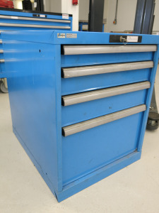Lista 3 Draw Metal Cabinet with Key. Size H70 x W56 x D72cm.