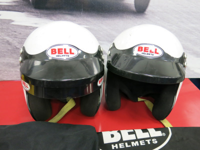 2 x Bell Mag-1 Sport Series, Open Face Crash Helmets. Size 57 Small & 59 Medium.