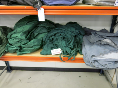4 x Unbranded Car Covers, 3 x Green & 1 x Grey.