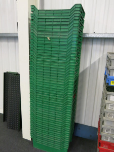 27 x Green Stacking Crates.