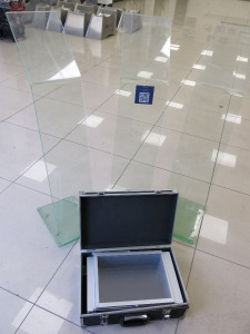 3 x Perspex Displays & 2 x Pop Up Leaflet Display with a Metal Carry Case.