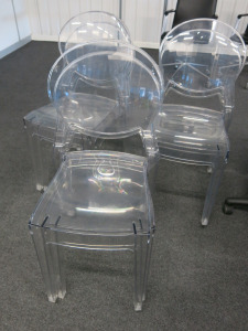 6 x Perspex Chairs.