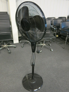 Floor Standing Fan, Model FS40-11NR in Black.