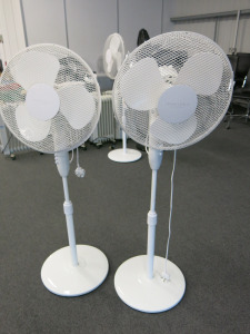 2 x John Lewis Floor Standing Fans, Model SW1ESNN.