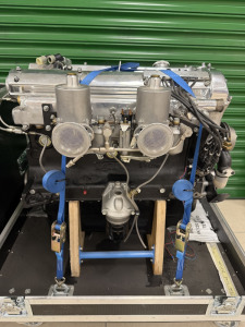Description Update - Jaguar XK140 3.5l Straight 6 Twin Cam Engine, DOHC, Number G 5665-8 (1954 - 1957). Complete with Pair of 4866 Carbs, Exhaust Manifolds, Dyno Tested by Hart Power Ltd on 28th April 2022, Believed Fully Reconditioned and Never Used. In 