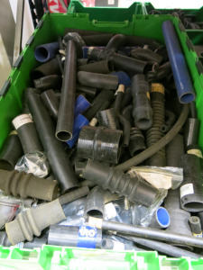 Heavy Crate of Assorted Rubber Hosing (As Viewed & Inspected).