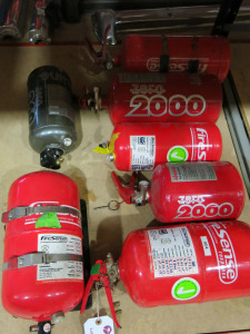 7 x Assorted Fire Extinguishers (Condition Unknown).