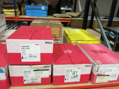 16 x Boxes of Sets of 6 Mainly Jaguar New Pistons (As Viewed & Inspected).