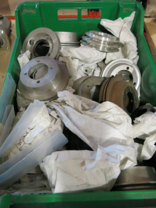 Crate of Assorted Mainly Jaguar, Water Pump Aluminium Pulley's (As Viewed & Inspected).