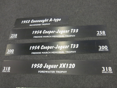 4 x Garage Shelter Signs in Black & White (Goodwood).