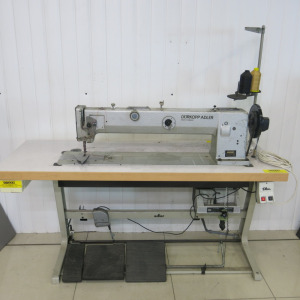 Durkopp Adler 30" Long Arm Upholstery Sewing Machine with Efka Euramot Controller, Type AB62CV1466. Size H79 x W160 x D60cm. NOTE: this sewing machine is extremely heavy.