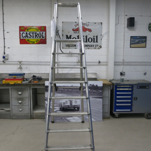 Tubesca 8 Tread Professional Platform Step Ladder. Capacity 150kg.
