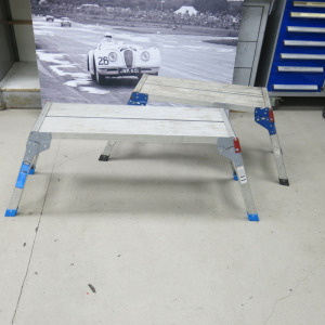 2 x Assorted Folding Work Platform to Include: 1 x MacAlister & 1 x Other.