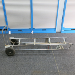 Stainless Steel Motorsport Tyre & Wheel Trolley/Cart, Size H190cm.