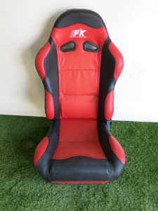 FK Powered by Perfection Bucket Sports Seats in Red & Black.