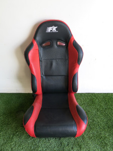 FK Powered by Perfection Bucket Sports Seats in Red & Black.