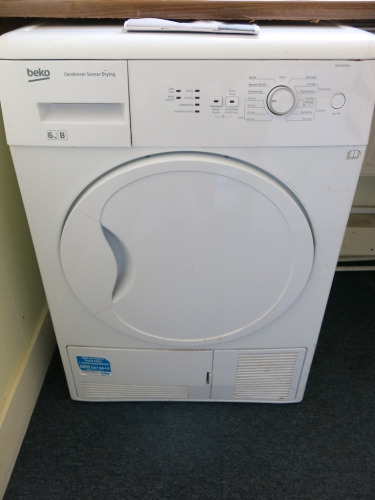 Beko Condenser Sensor Drying Machine, Model DCU 6130W. (Tower Building).